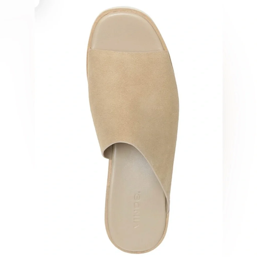 Vince Sarria Suede Platform Slide Sandals size 10 - Picture 2 of 10